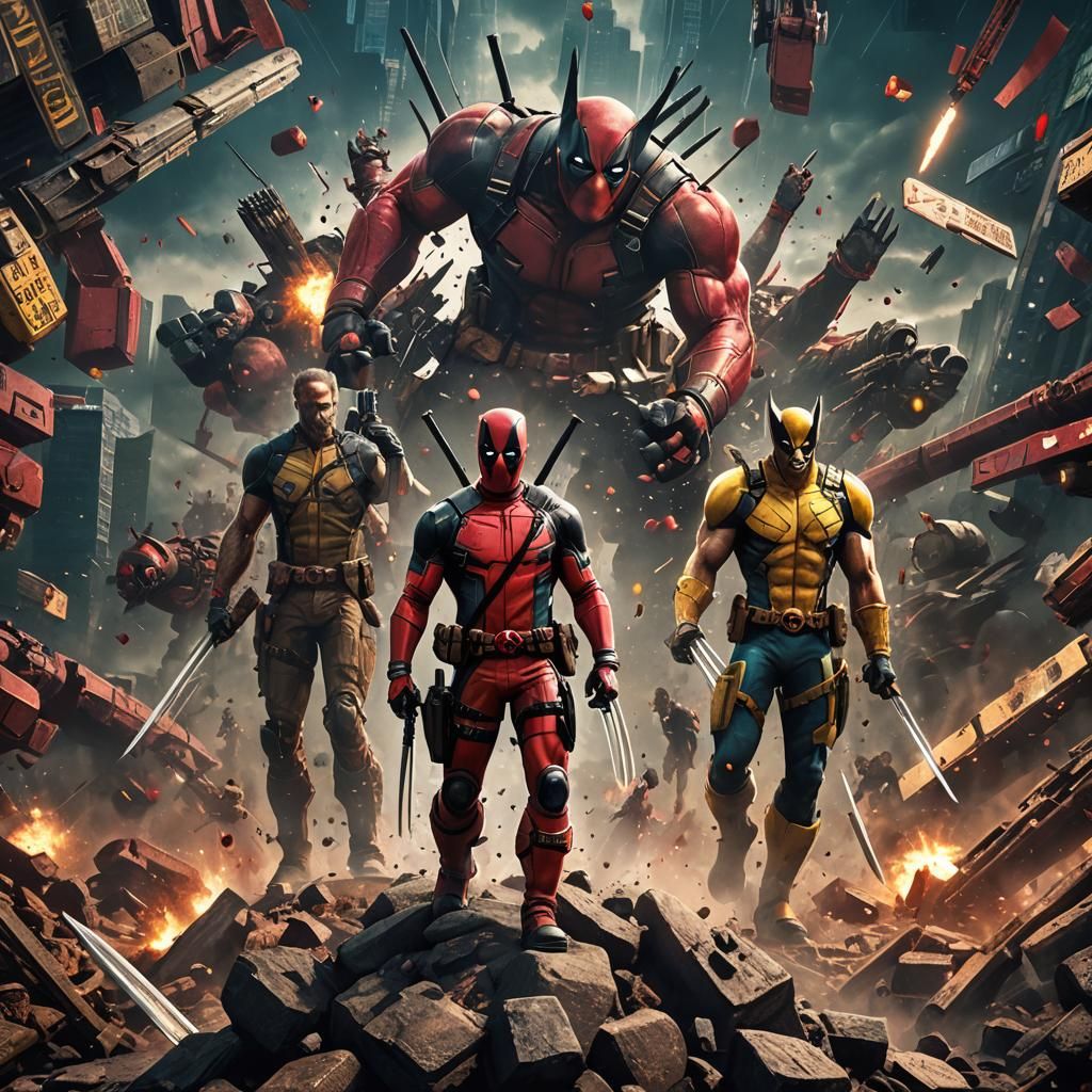 Deadpool and Wolverine Epic Movie Poster