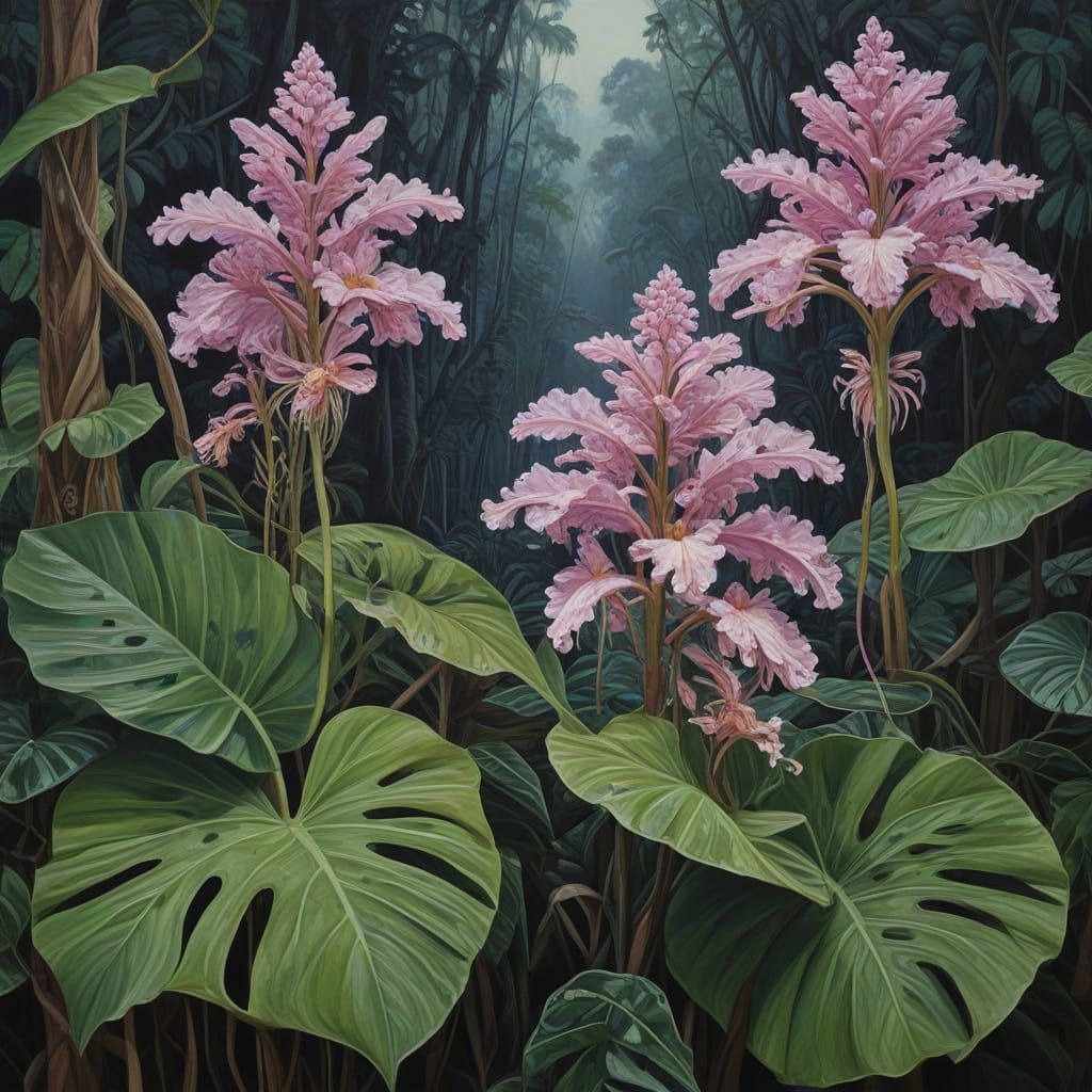 Surreal Expressionist Masterpiece with Textured Oil Paints