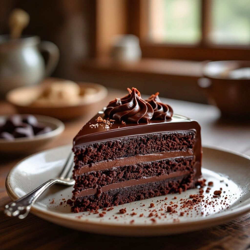 Chocolate Masterpiece: Detailed Macro Photography