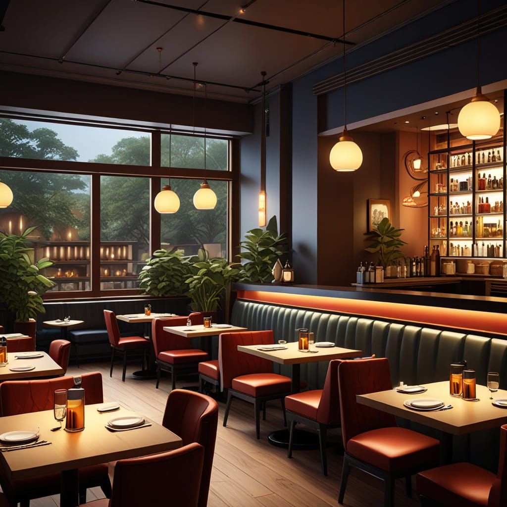 Confident Chef Welcomes You to a Modern Dining Oasis