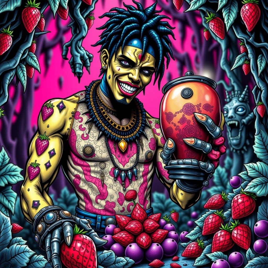 Rapper Blends Smoothie on 90s Hip-Hop Album Cover