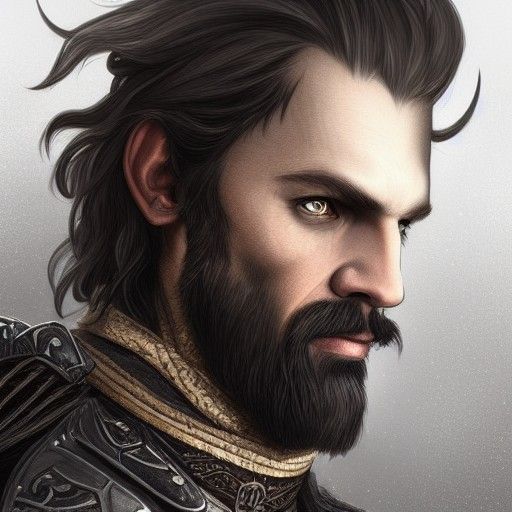 Nordic Warrior Portrait in Hyperdetailed Digital Art Style