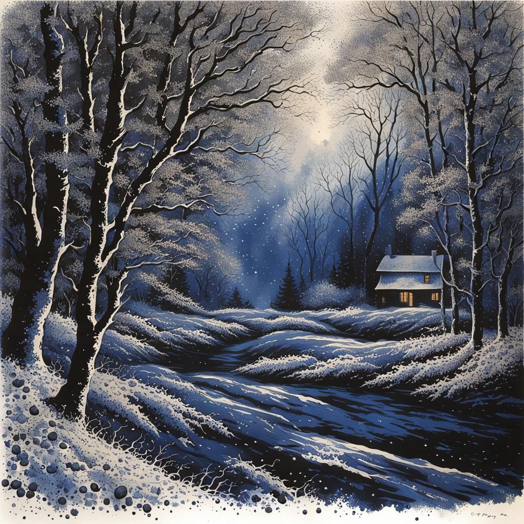 Autumn Leaves Fall: A Vintage Ink Illustration