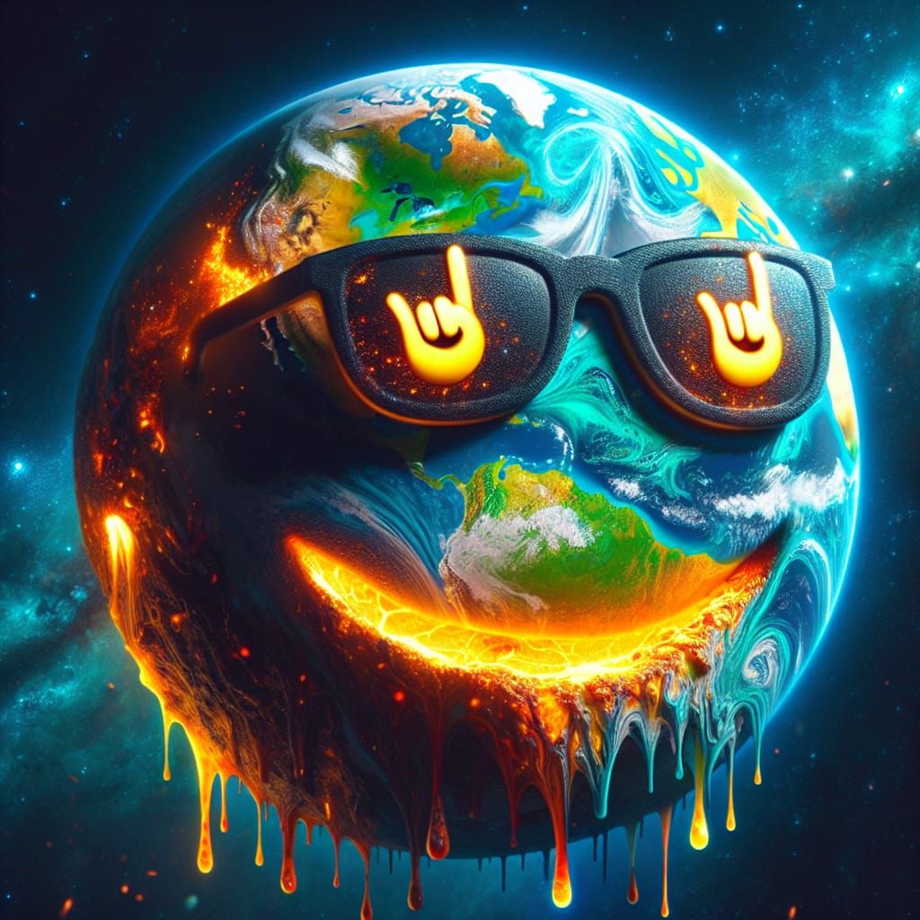 Earth Emoji Concept Art in 8K Resolution