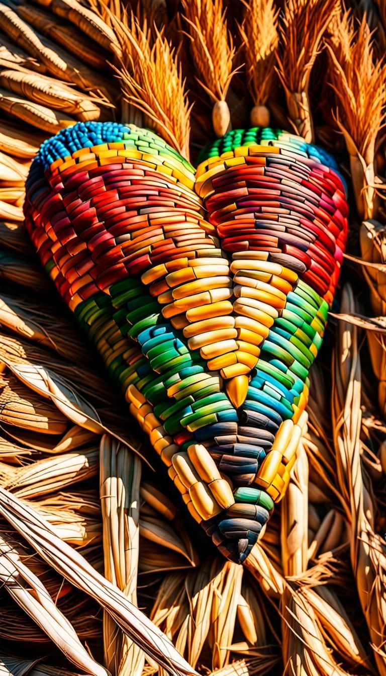 Corncob Heart: Vibrant Latin American Folk Art