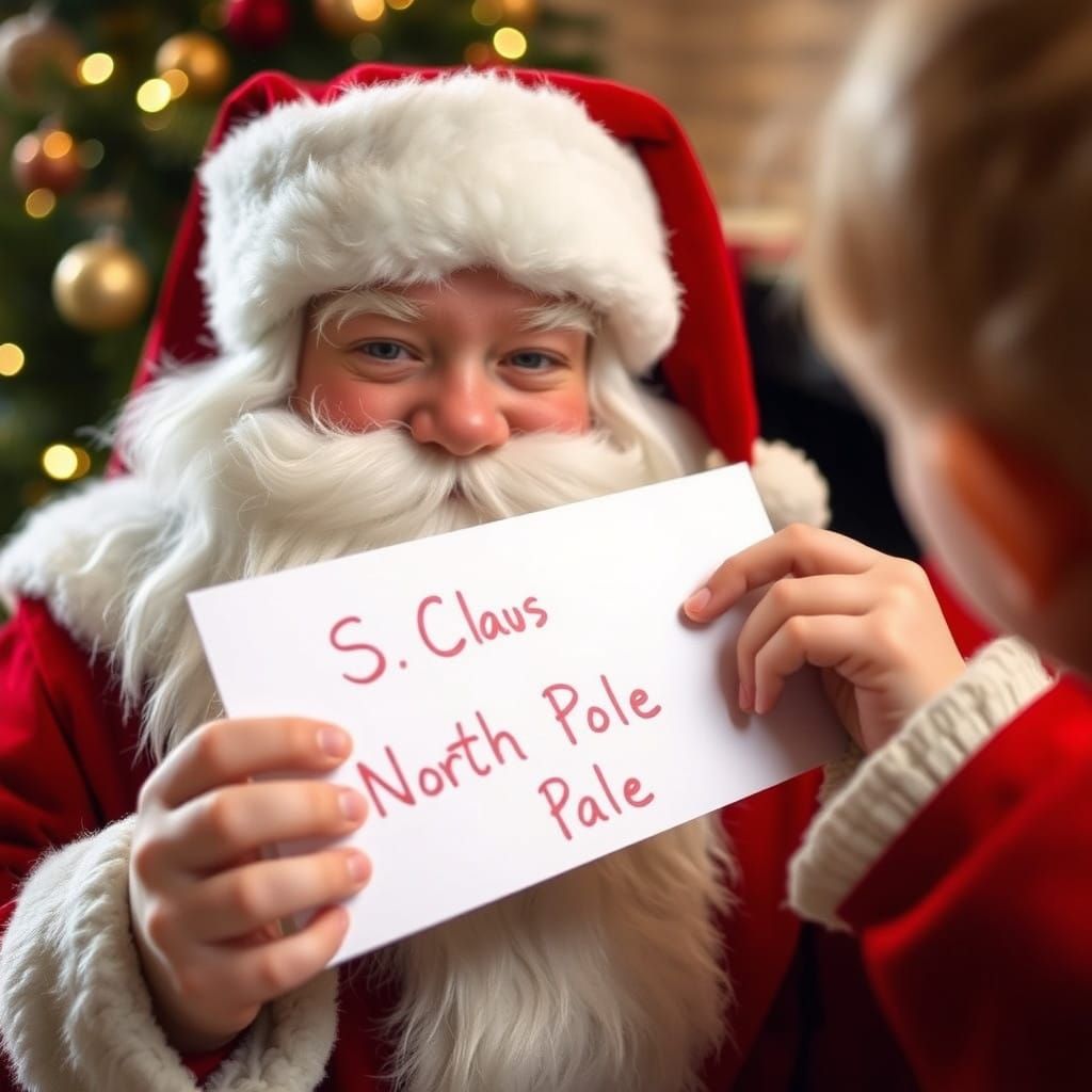 A Child's Christmas Wish in Charming Handwriting