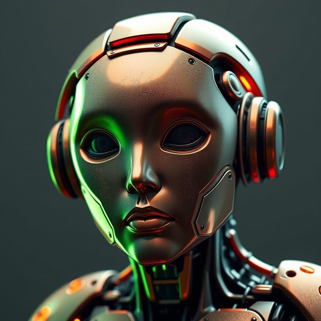 Cyberpunk Cityscape at Sunset