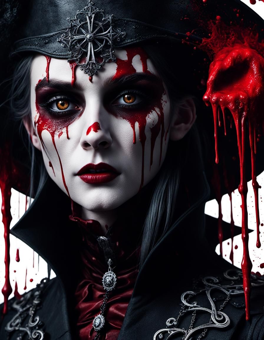 Grimdark Portraits in Gothic Horror Style