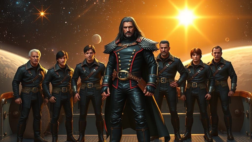 Space Pirate Captain Harlock in Photorealistic 8K Epic