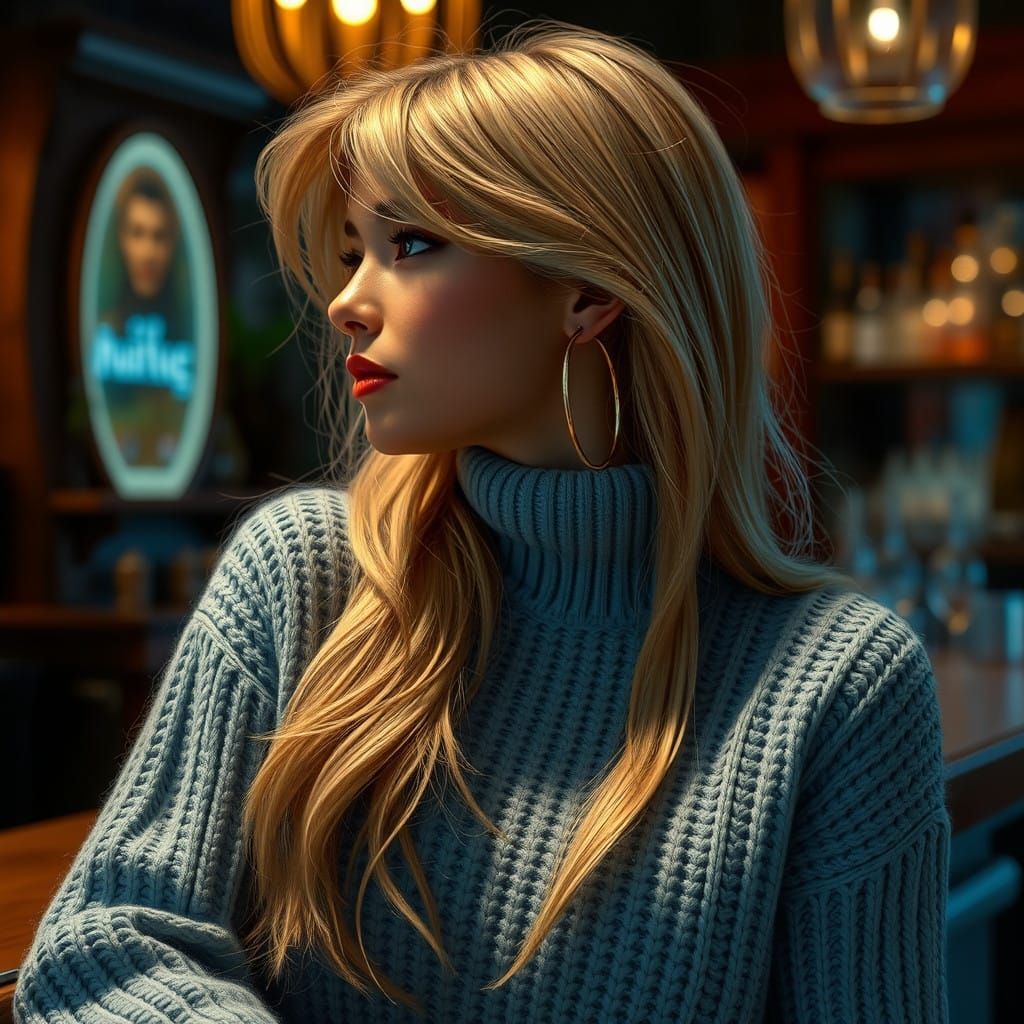 Elegant Woman in a Lavish Painterly Style