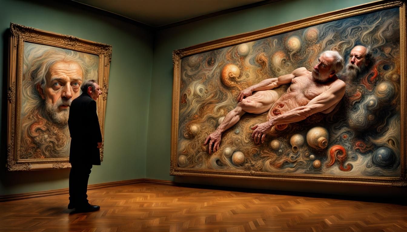 Surreal Stendhal Syndrome Scene Inspired by Otto Rapp