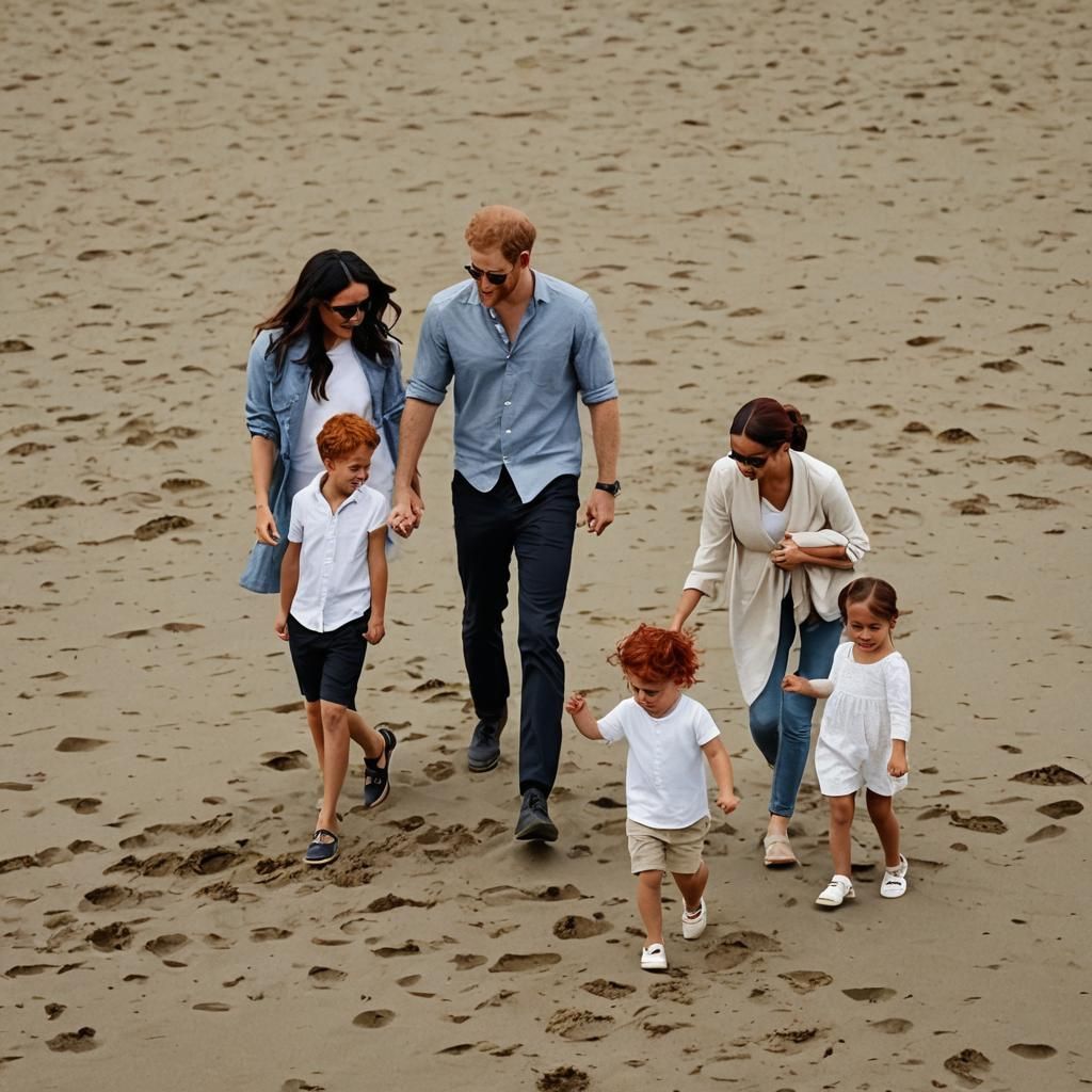 Family Portrait on California Beach