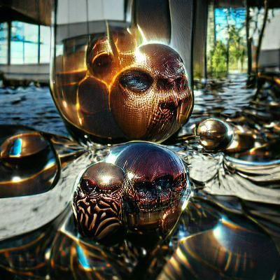 Reflections of Cosmic Horror on Metal Spheres