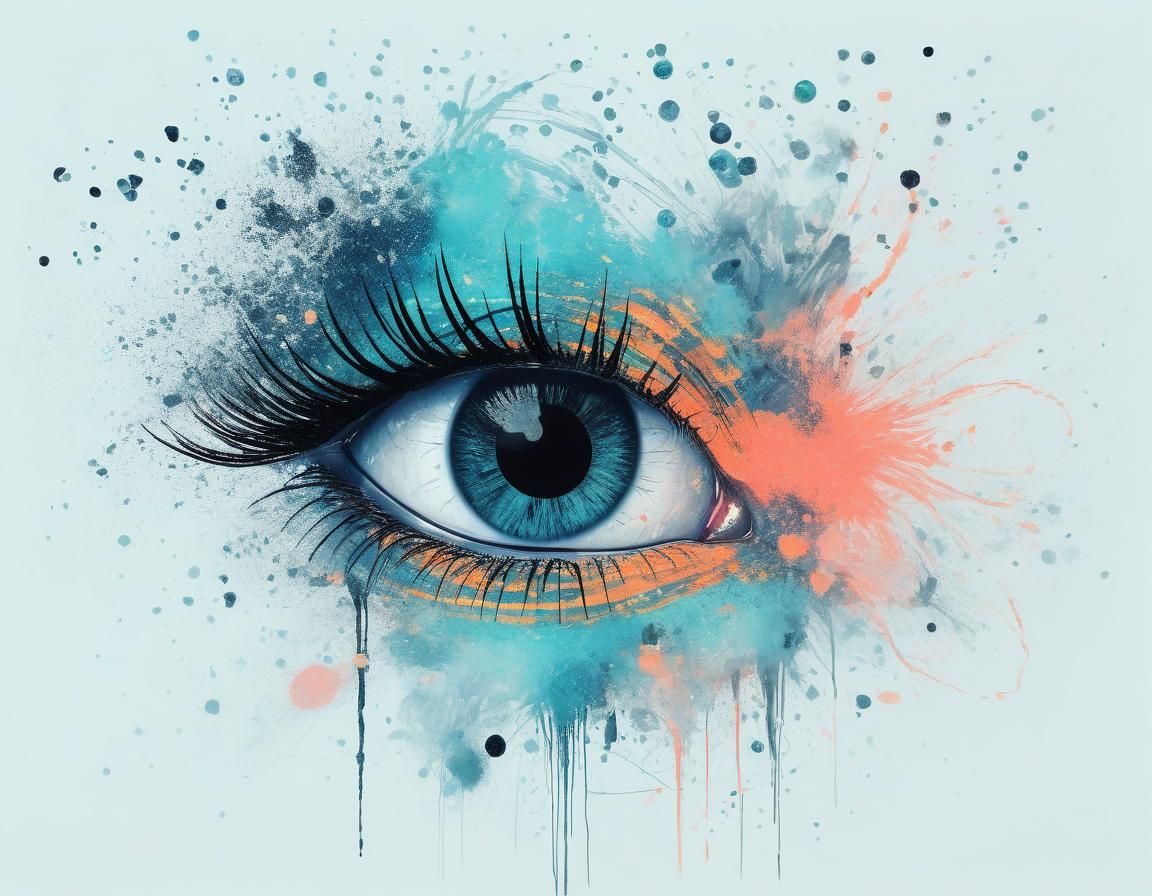 Ethereal Abstract Art in Biopunk Style