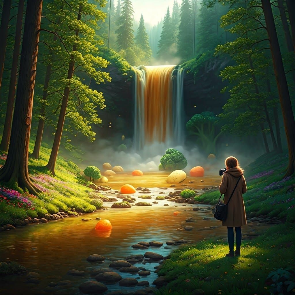 Soup River in a Spring Forest