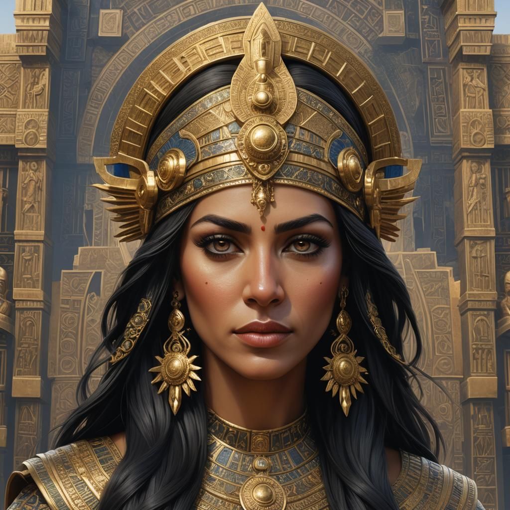 Ancient Goddess Meets Modern City: Mesopotamian Royal Portra...