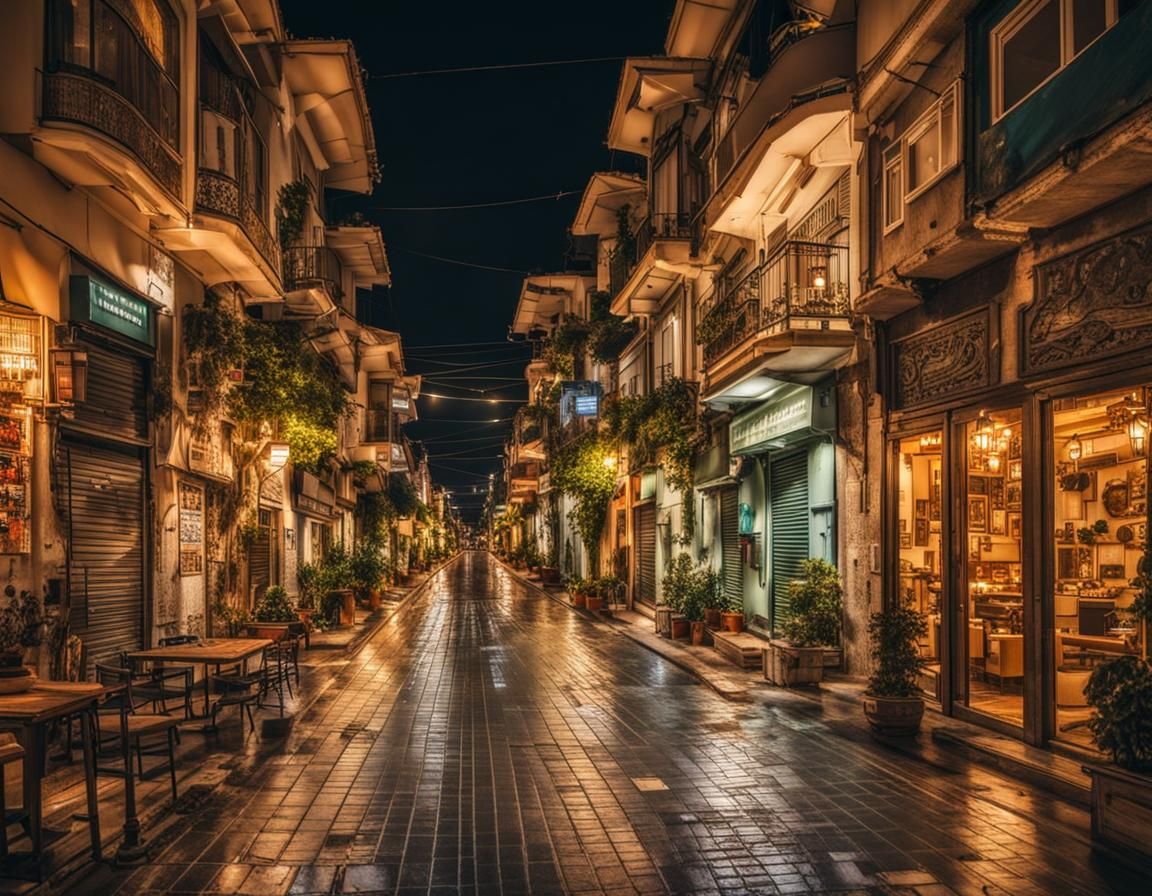 İzmir, Türkiye Summer Midnight Drone Shot