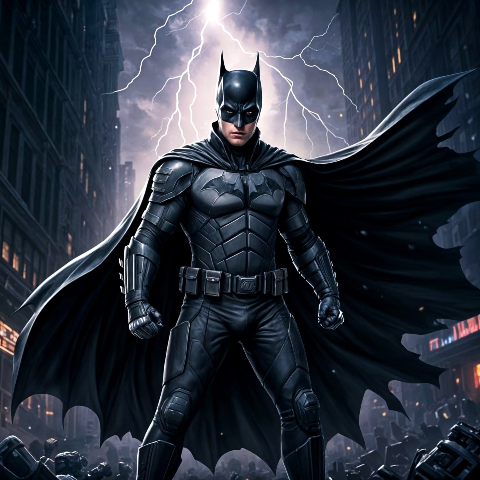 Robert Pattinson as Batman in Dark Gotham Portrait