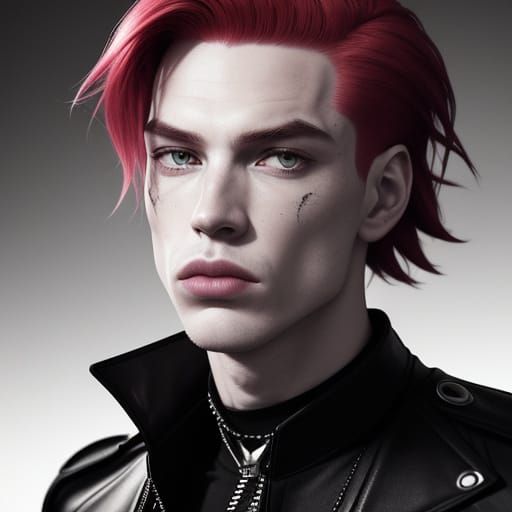 Stylish Redhead Blows Bubble Gum in Extreme Close-Up