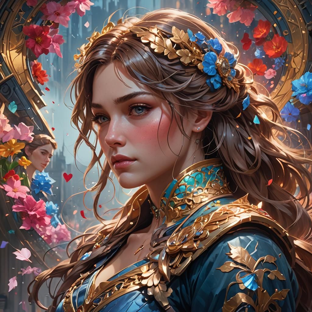 Hyperdetailed Portrait of True Love in Artgerm Style