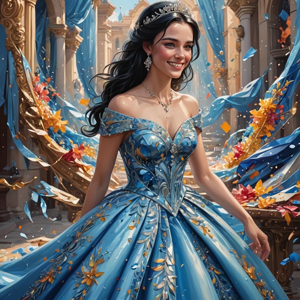 Young Princess Portrait in Hyperrealistic Style