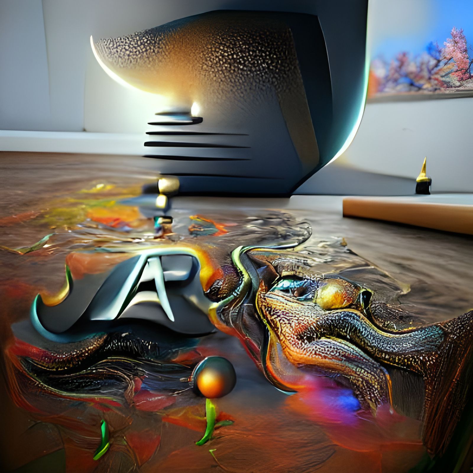 Surreal Atari in Salvador Dali Style
