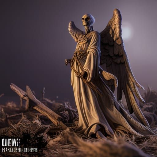 Angel of Death in Bastardcore Detailed Painting