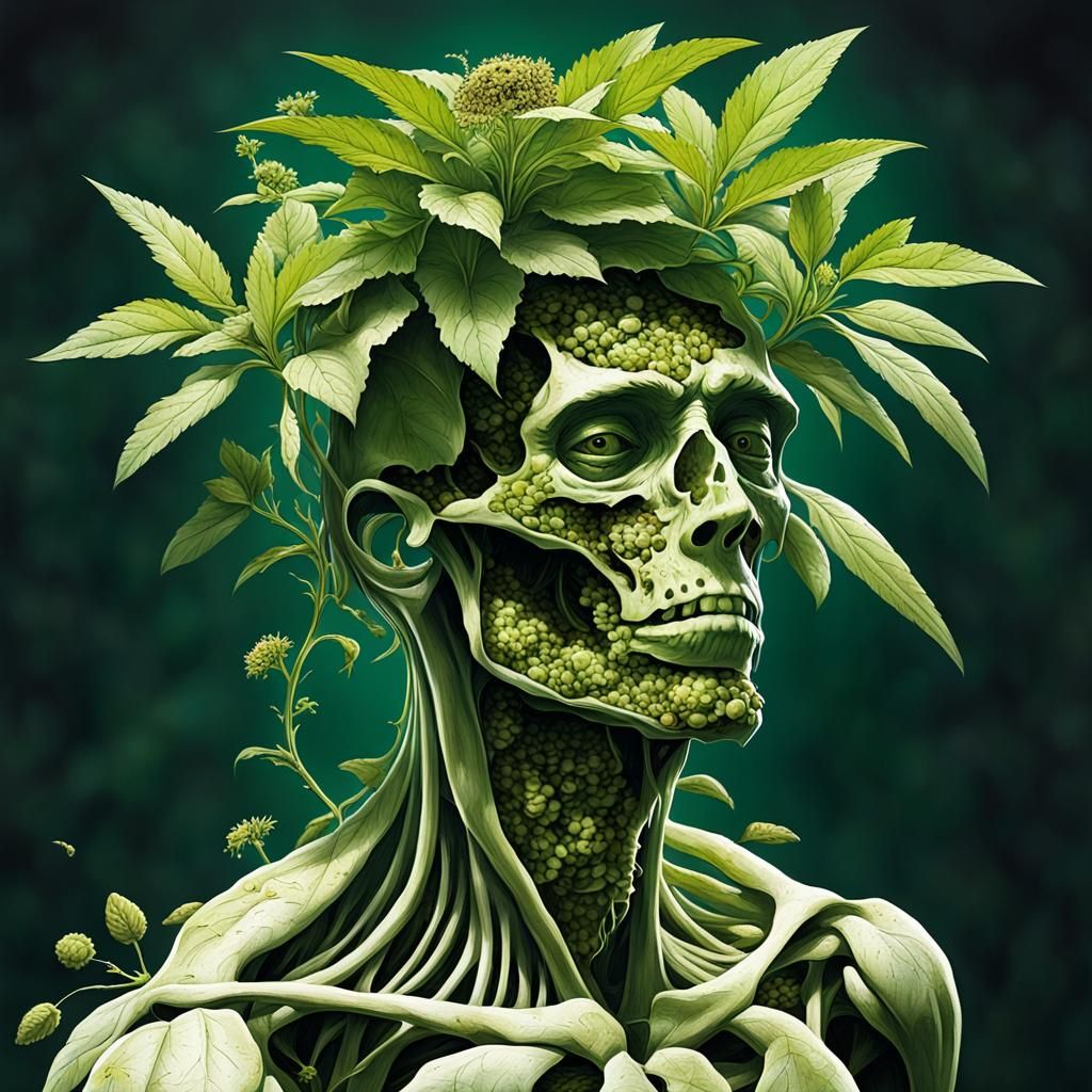 Botanical Transformation: A Man Becomes a Garden