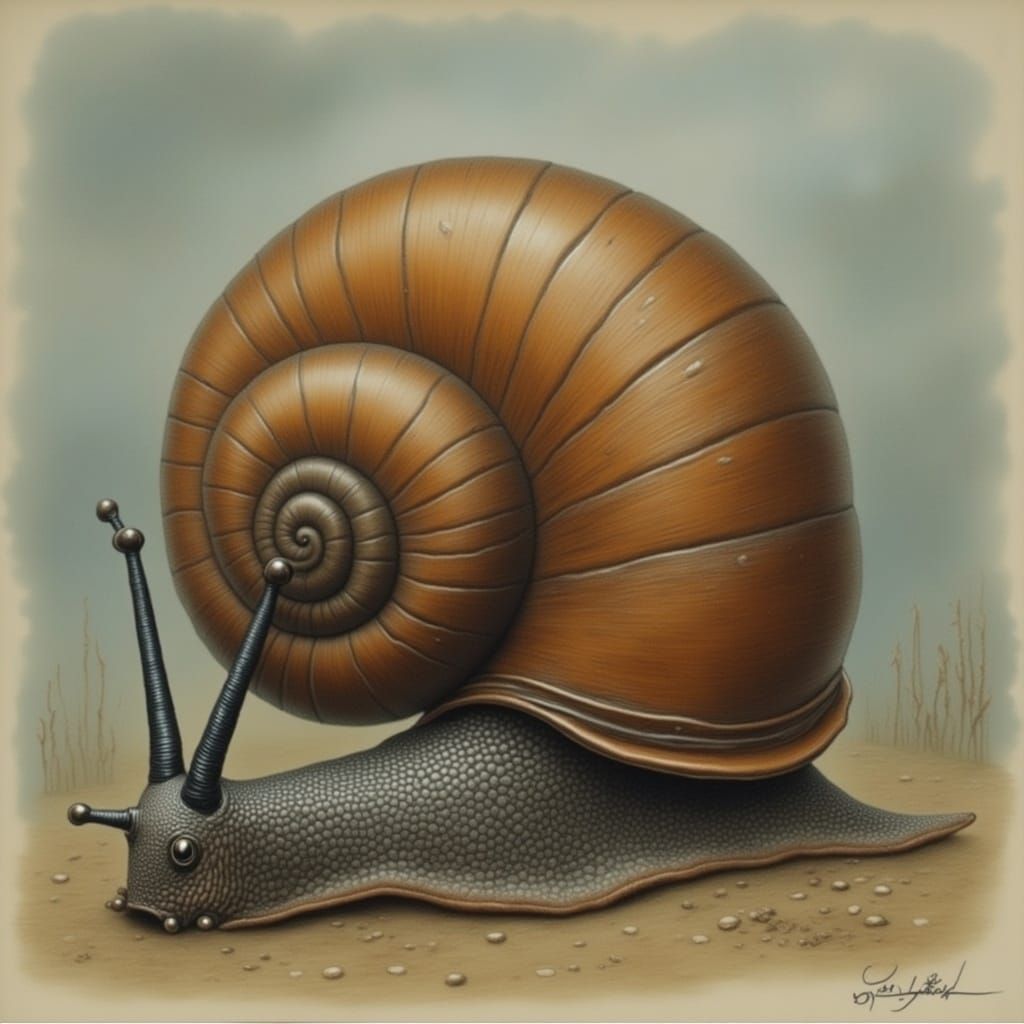 Giant Snail in Nightmare Engine Style