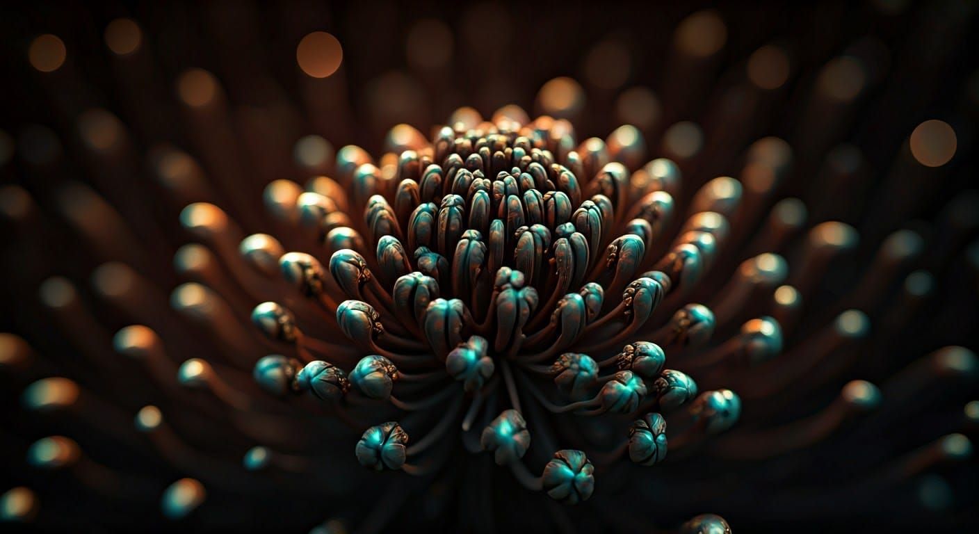 Vibrant Seeds in a Fantasy Kaleidoscope