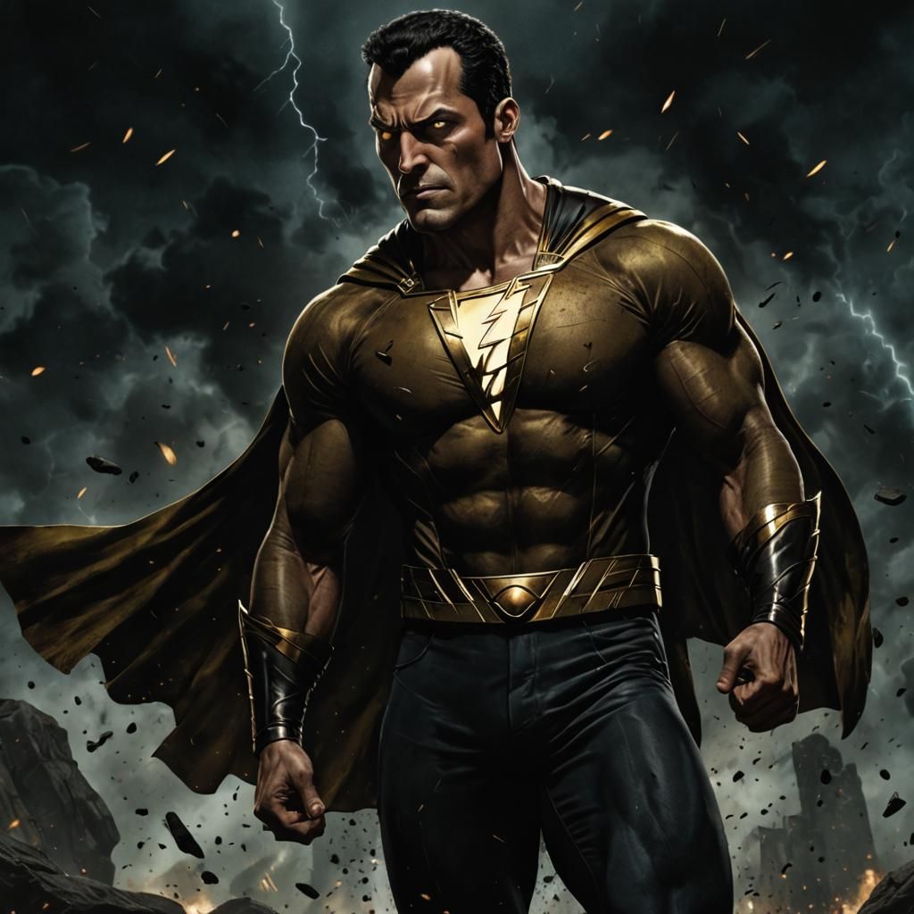Black Adam Digital Illustration