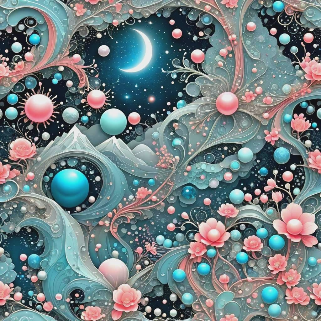 Fairytale Sterntaler Maiden with Pearls and Gold