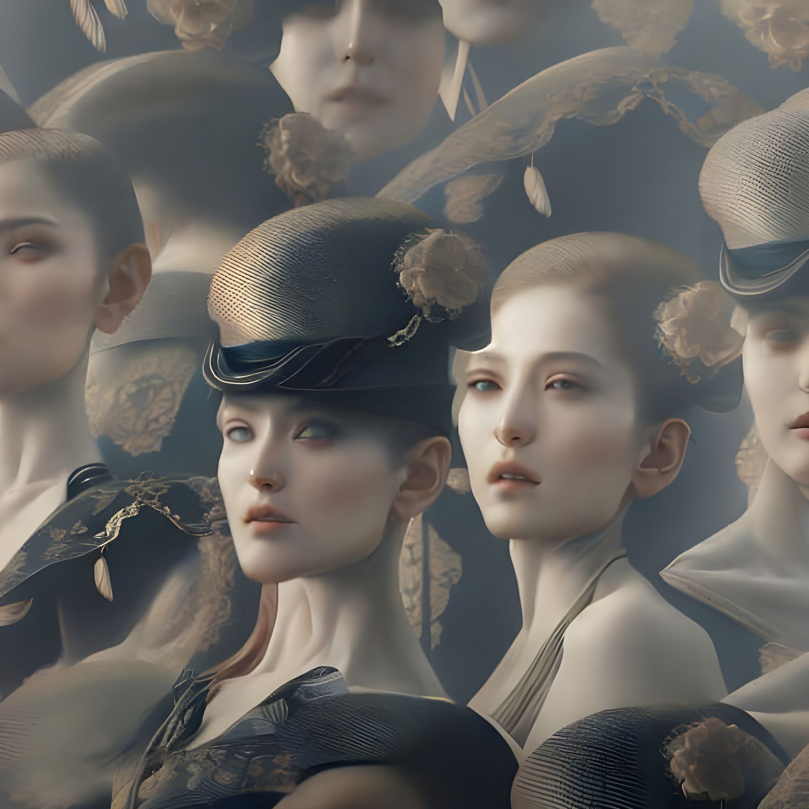 Elegant People in a Dreamy Celestial Portrait