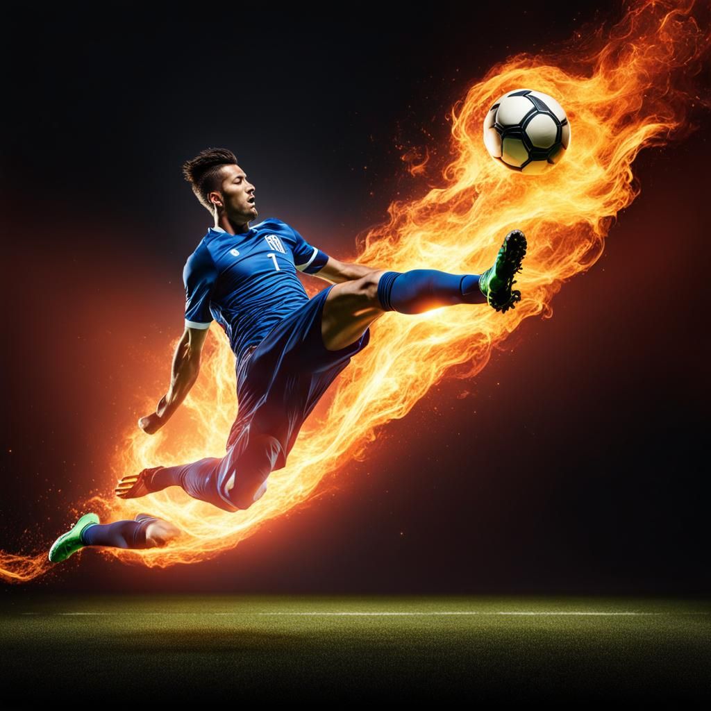 Flaming Bicycle Kick: Soccer at Light Speed