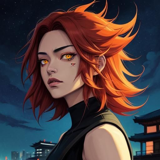 Fiery Werewolf Girl Anime Key Visual