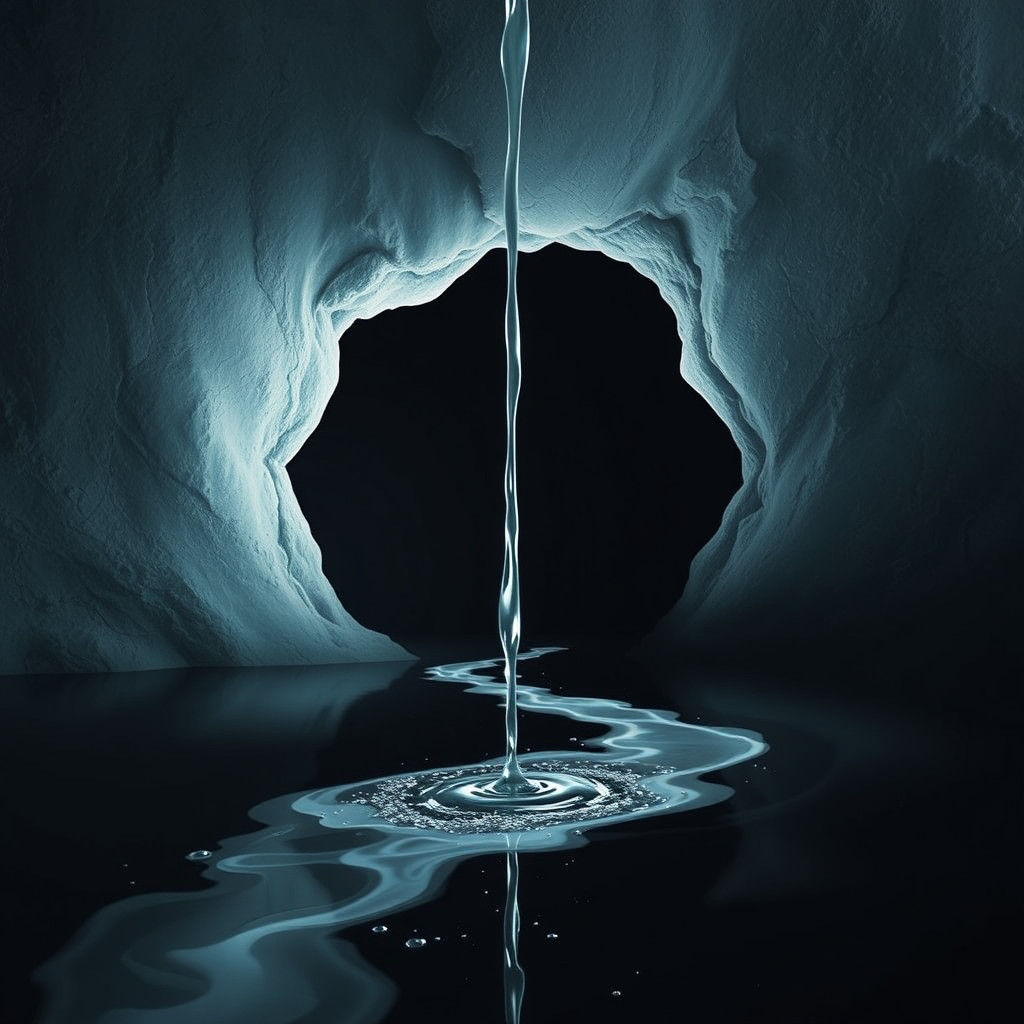 Liminal Void Pouring Liquid Space