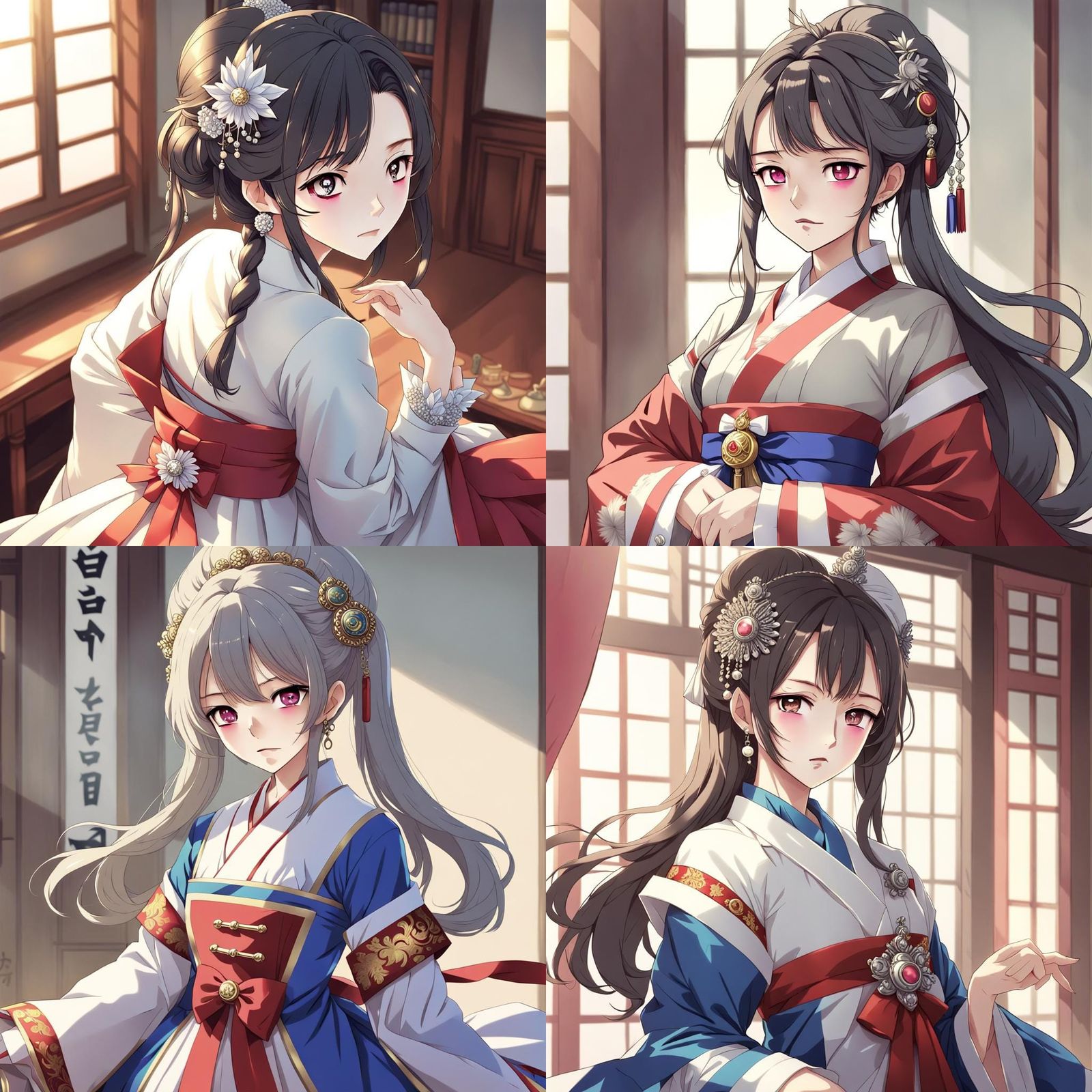 Korean Aristocrat in Anime Style