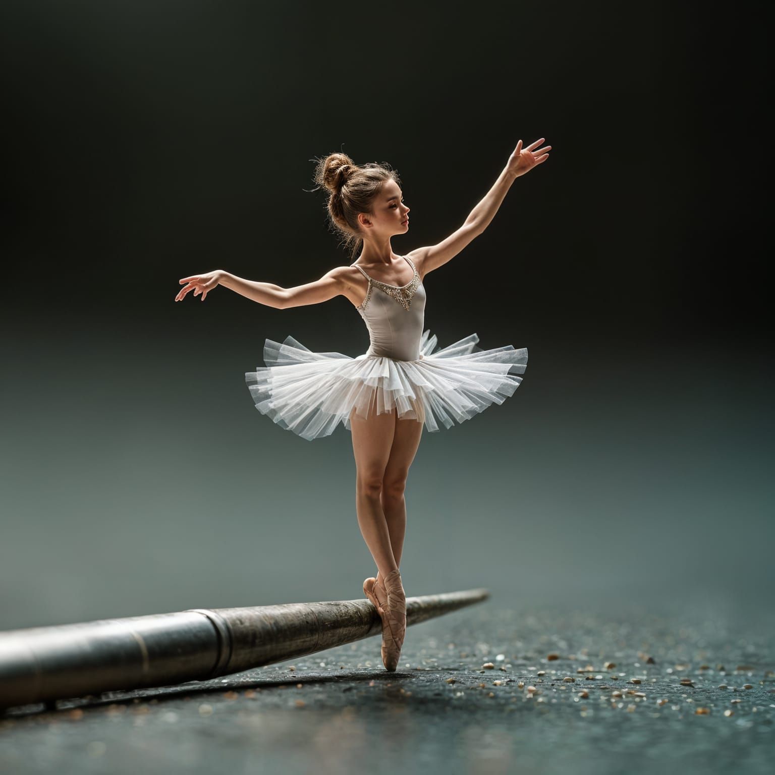 Macro Ballet Dancer on Needle's Edge