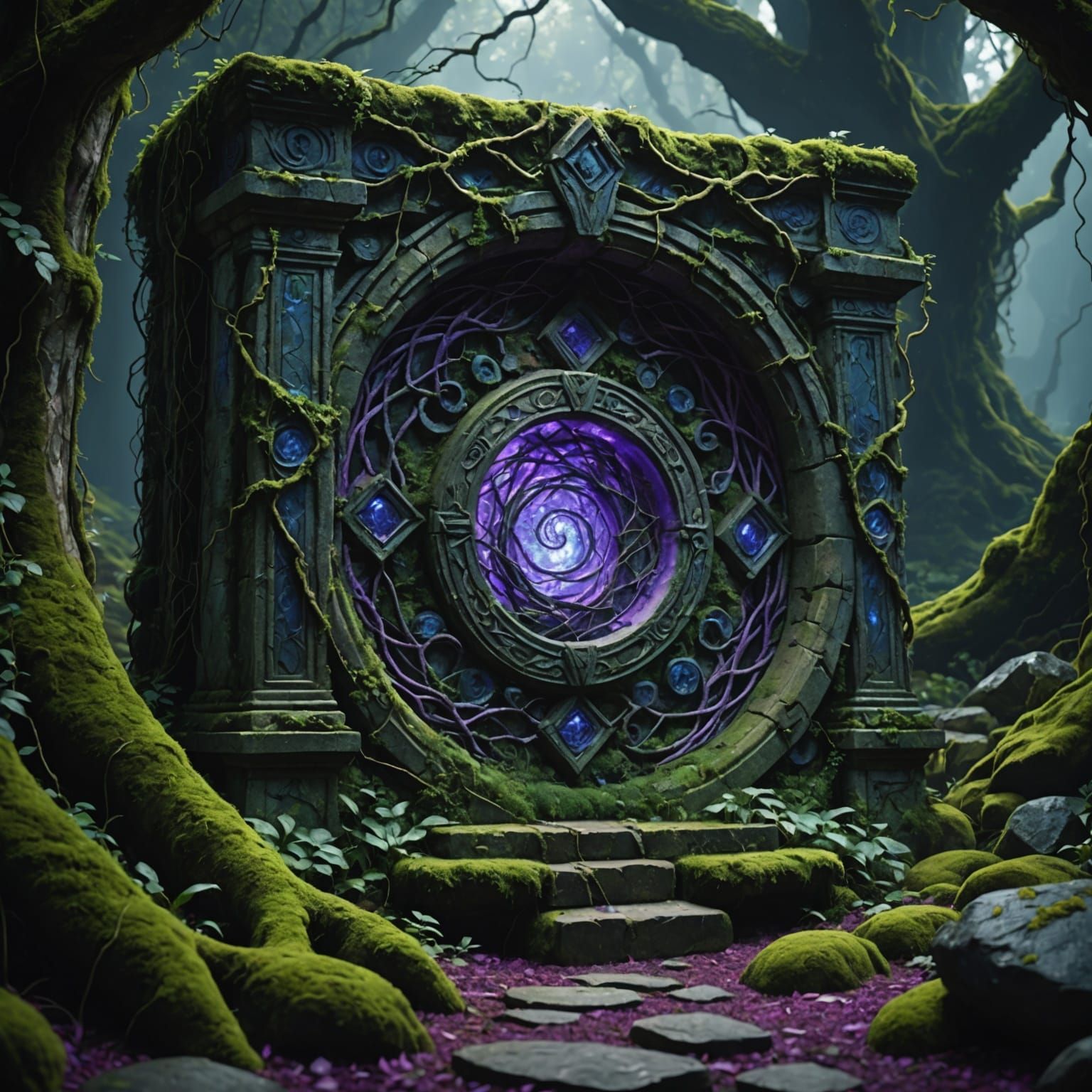 Magic Portal to Another World in 8k