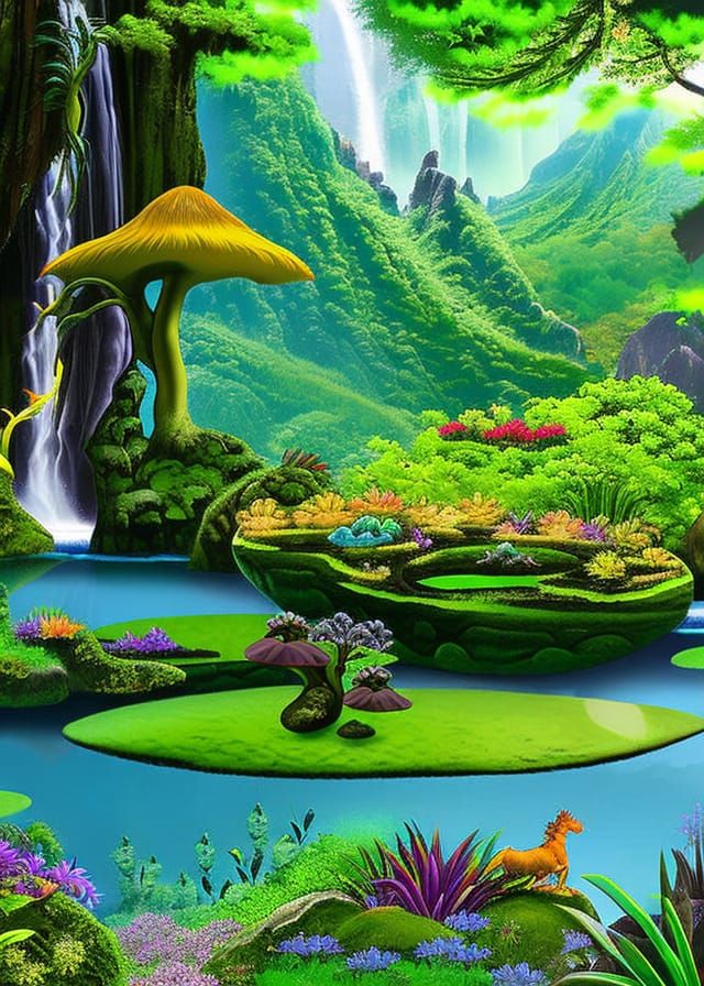 Exotic Bioluminescent Landscape on Pandora-like Planet