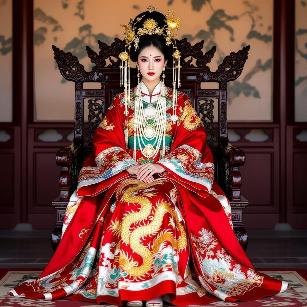 Empress on Jade Throne, Imperial Dragon Robe