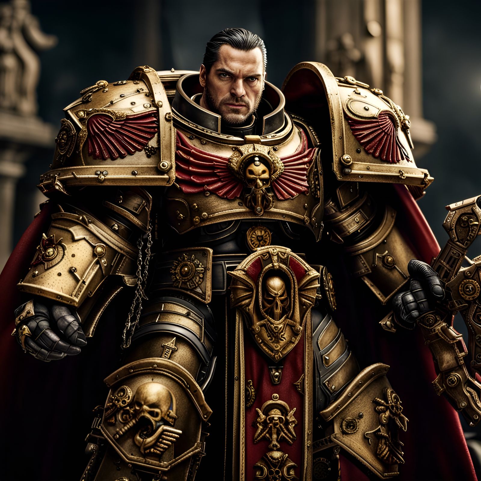 Henry Cavil as an Adeptus Custodes