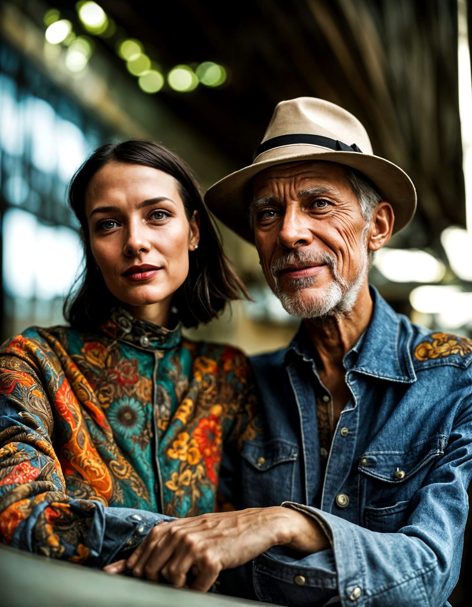 Surreal Alien Restaurant Celebration in Magical Realism