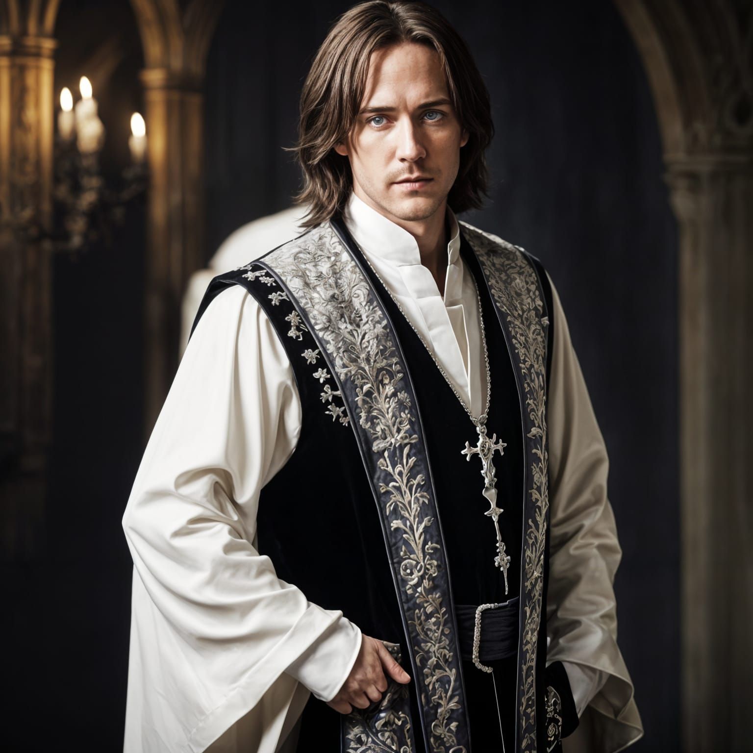 Matthew Mercer in Warm Gothic Regalia