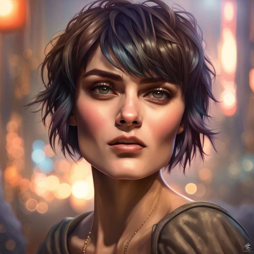 Shannyn Sossamon Portrait in 90s Fashion