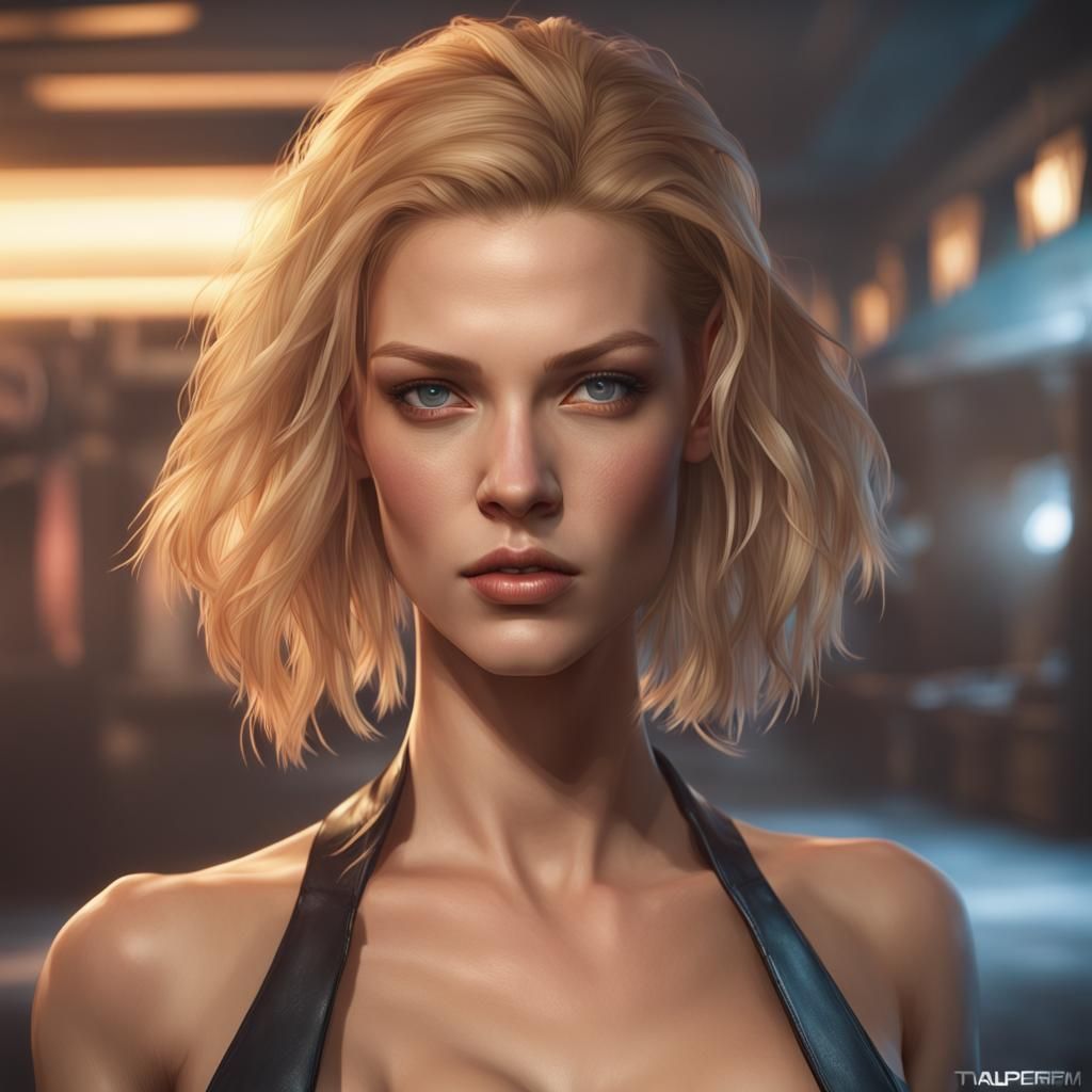 Kate Nauta as Lola: Hyperdetailed Art Portrait