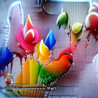 Colorful Birthday Celebration with Balloons and Confetti