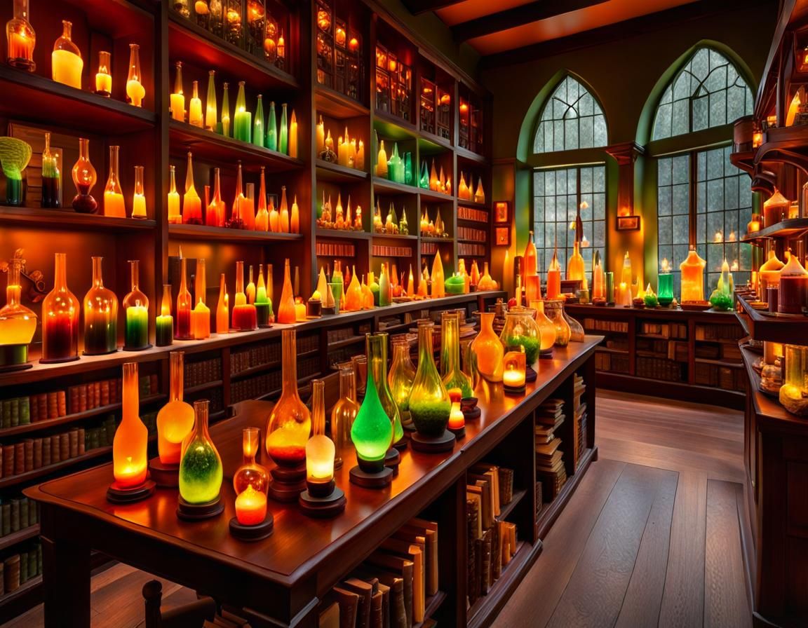 Magical Harry Potter Style Shop Interior