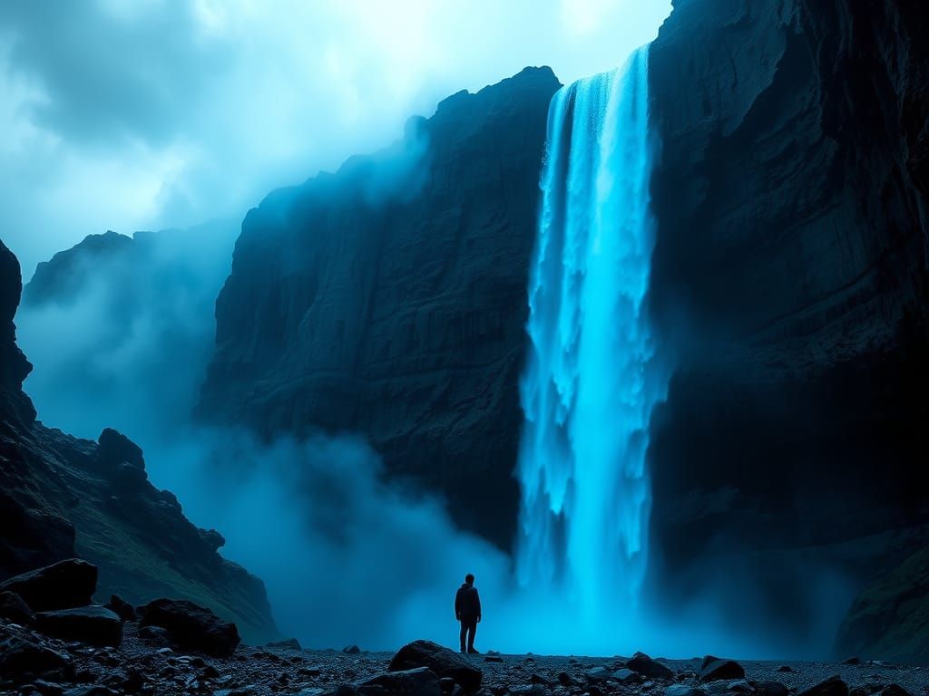 Blue Waterfall