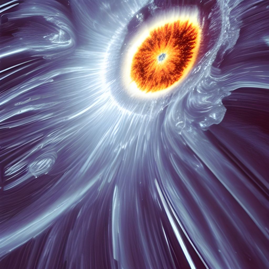 Surreal Cosmic Eye Warping Space and Time